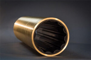 rubber bearing for a boat shaft